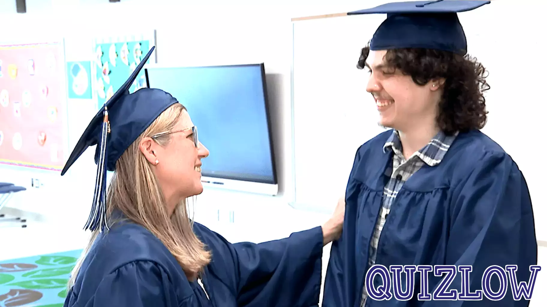 Mother and son receive high school diploma from Hartford Adult Education Center