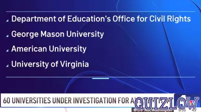 U.S. Education Department Investigates Four Universities for Antisemitism